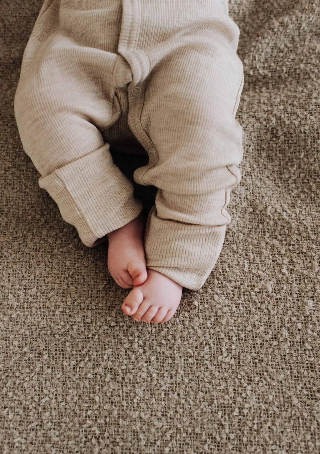 Baby boxpakje met voetjes - Merinowol